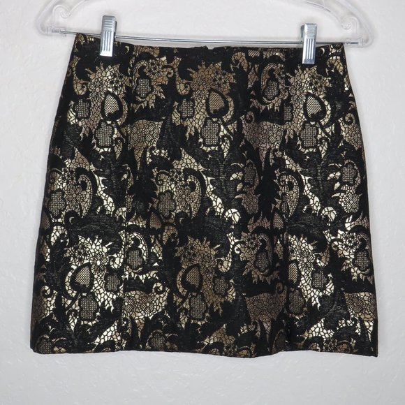 bebe* Women's Fully Lined 6" Front Zipper Slit Textured BOHO Pencil Skirt~Size 0 - Picture 1 of 9